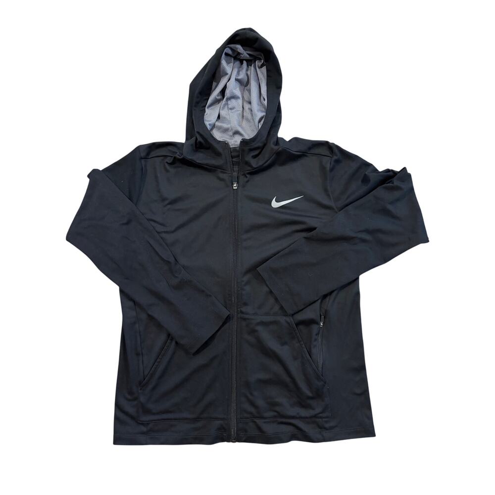 Kids Nike Full Zip Traning Hoodie Grade School Black XL Long Sleeve Pockets
